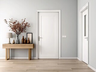 Modern home interior design stylish living space with minimalist lifestyle elements