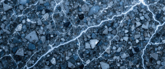 Obraz premium Abstract image of a textured surface with lightning-like patterns.