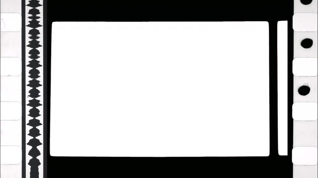 Sound On 35mm Film Countdown Matte Seamless 4K Video Background Overlay Loop