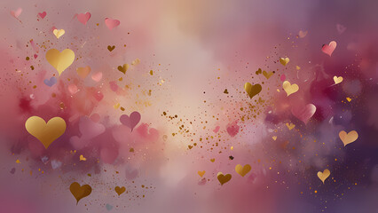 Fototapeta premium a dreamy abstract background using warm shades of pink, lavender, and gold