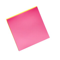 sticky note Advertisement isolated on white background full depth of field 