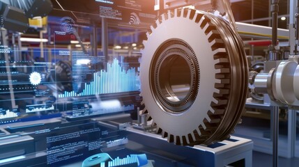 Factory Production In High Gear Symbolic Of GDP Rise