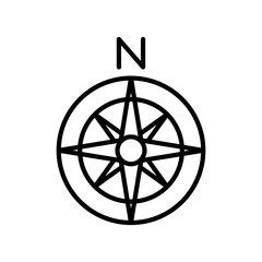 Obraz premium Compass icon design template