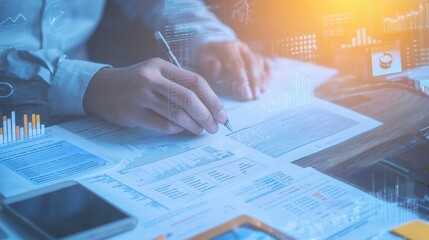 Government Budget Proposal With Spreadsheets And Charts