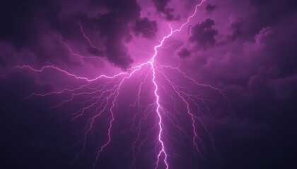 Purple Lightning Storm: A Breathtaking Night Sky Phenomenon
