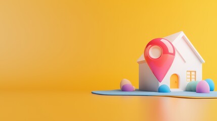 Obraz premium Discover your dream home real estate insights digital environment playful aesthetic engaging perspective