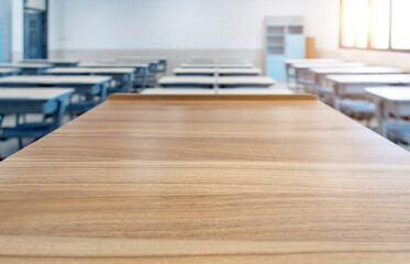 Modern classroom in the school