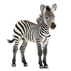 Zebra foal grazing in the wild african savanna wildlife photography natural habitat close-up view captivating moments