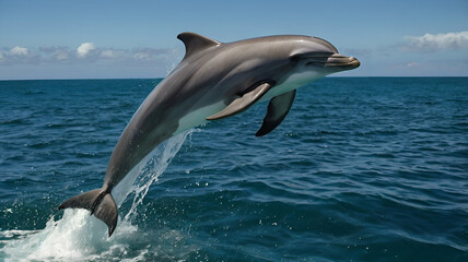 Naklejka premium A tropical waterfall spilling onto a hidden beach. 