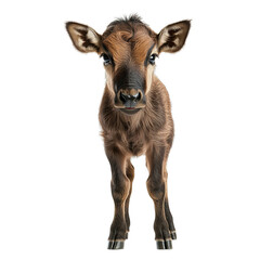 Fototapeta premium Wildlife calf portrait studio photography close-up animal beauty