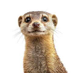 Vibrant wildlife encounter close-up of a curious mongoose nature reserve photography wild environment captivating view