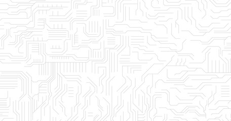 Obraz premium Abstract background with high tech circuit board texture. Vector electronic motherboard illustration. Communication and engineering technology concept.