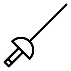 Fencing icon. Vector line icon