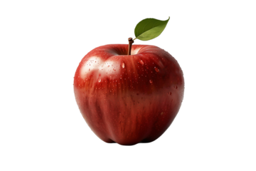 red apple isolated