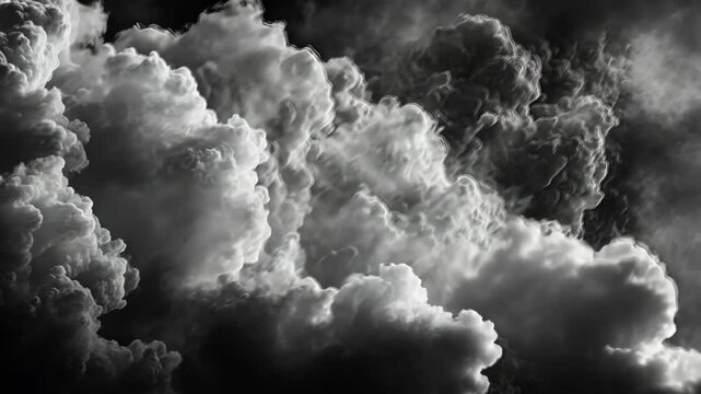 Dramatic formation of dark storm clouds overhead creating an intense atmosphere just before a rainstorm