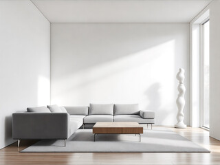 Minimalist Living Room with Natural Light