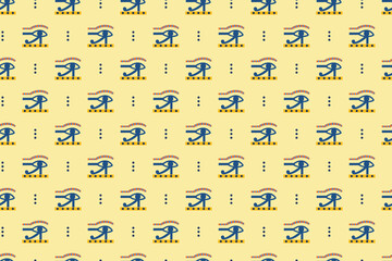 Ancient Egyptian Seamless Pattern