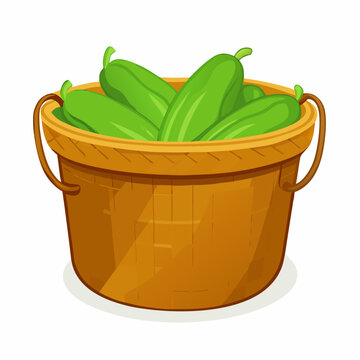 A backet of papaya vector  illustration (2)