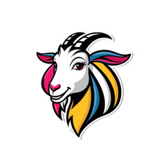 Logo Mascot Goat head