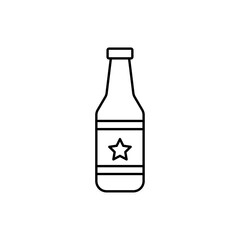 Beer icon Flat isolated outline sign