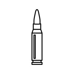 bullet icon Flat isolated outline sign