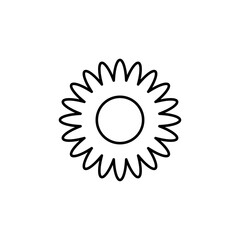 Flower icon , Flat isolated outline sign