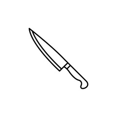 Knife icon Flat isolated outline sign