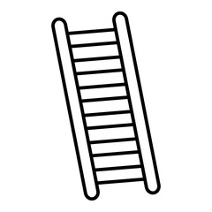 Ladder icon Flat isolated outline sign