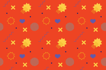 Memphis Geometric Background