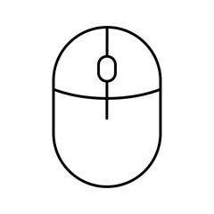 Mouse icon Flat isolated outline sign