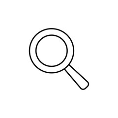 Search icon set Flat isolated outline sign