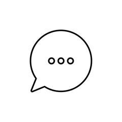 Talk icon Flat isolated outline sign