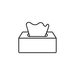 Tissue icon Flat isolated outline sign
