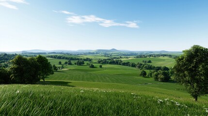 Obraz premium Idyllic Green Landscape