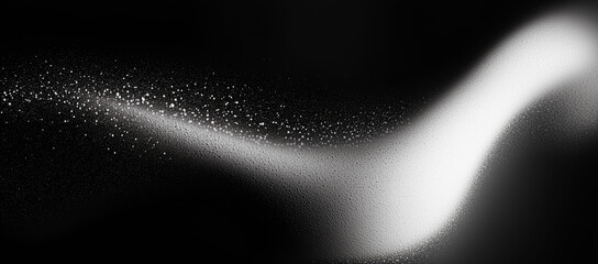Black grainy gradient background, dark white gray monochrome abstract noise texture banner header backdrop design