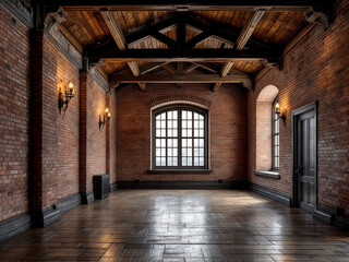 Fototapeta premium High Ceiling Industrial Loft Space