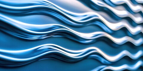 Blue and white wave