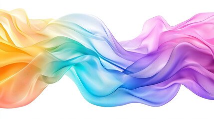 Obraz premium Rainbow Flowing Fabric