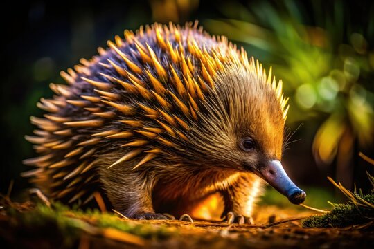 Capture elusive echidnas at night.  Master low-light photography for stunning nocturnal wildlife shots.