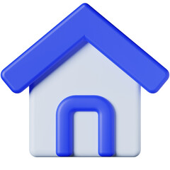 blue house icon