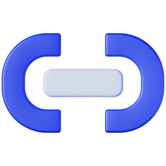 Blue Link 3D render