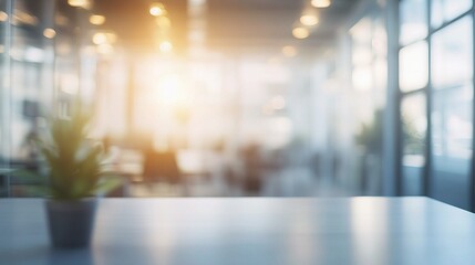 Modern Office Interior with Gray Tones and Glass Partitions