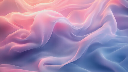 Fototapeta premium Soft flowing fabric draping over a vibrant pink and blue background creating an elegant and serene atmosphere perfect for backgrounds textiles and design projects 180 chars exactly