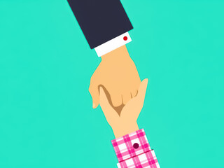 two hands reaching out to each other symbolizing connection and support