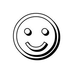 Happy smiley face icon