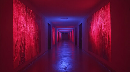 Cybernetic graffiti alleyway where animated murals shift shapes under flickering neon signage 