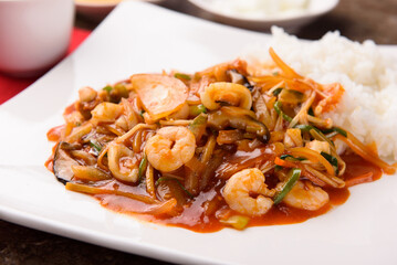 Eight-ingredient Chinese dish, Palbochae
