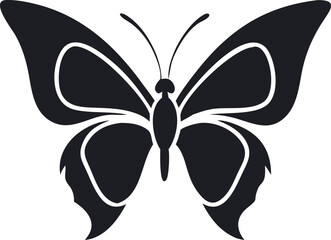 Butterfly Outline Vector: High-Quality Graphic for Design and Decor
