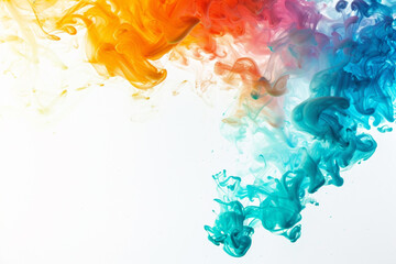 abstract colorful smoke