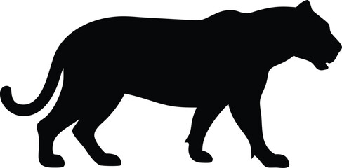 Black and White Tiger Vector: Perfect for Animal and Conservation Themes
